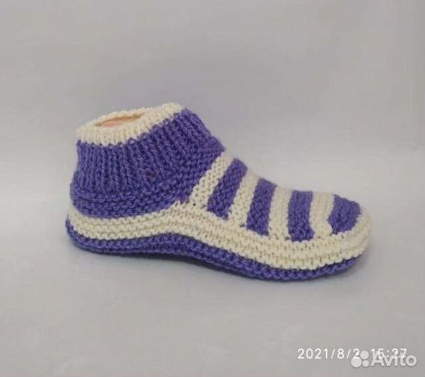 Вязанные тапочки