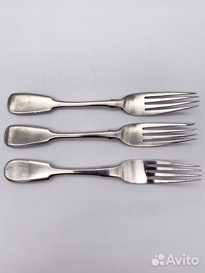 3 вилки столовых серебро 84 проба (можно по 1 шт)