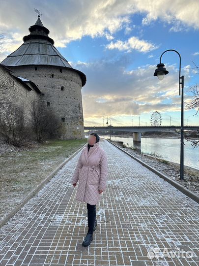 Пальто женское стеганое весна/осень демисезон