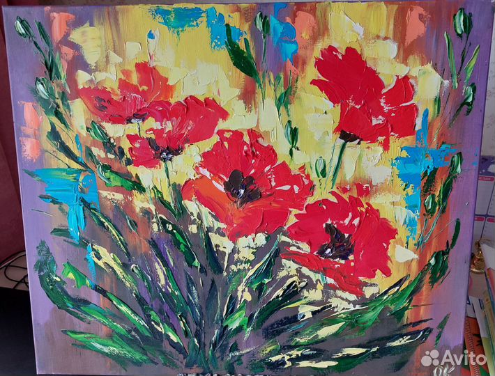 Картина маслом на холсте ручная работа