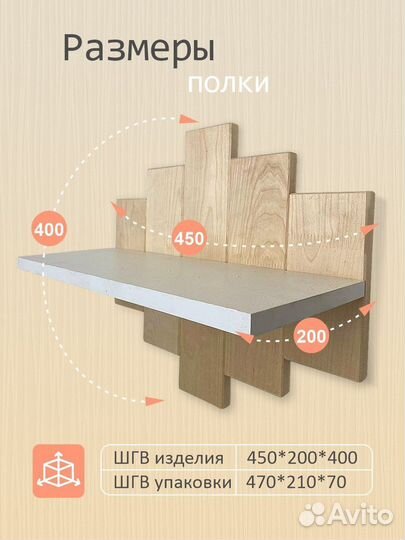 Полка настенная