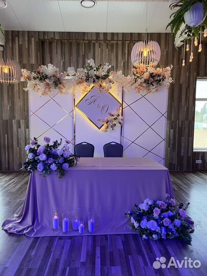Оформление зала для свадьбы