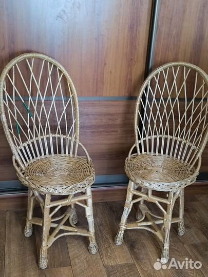 Стулья плетеные из лозы - 2 штуки