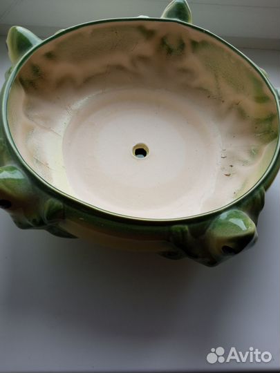 Кашпо керамика - лягушки