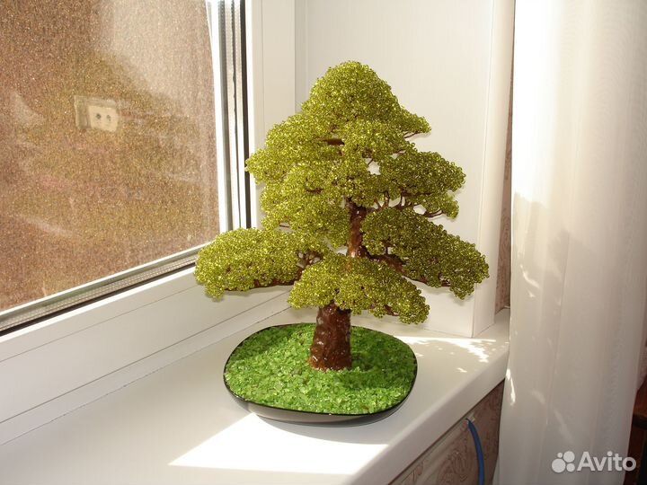 Деревья из бисера