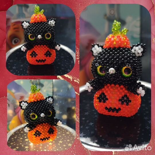 Игрушки амигуруми из бисера