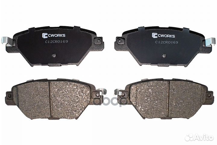 Тормозные колодки задние, Low Metallic C12CR016