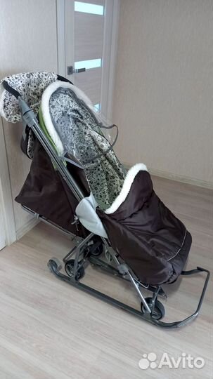 Детские санки-коляска Ника б/у