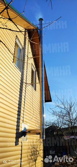 Дымоход / Сэндвич труба для печи, дымохода Везувий