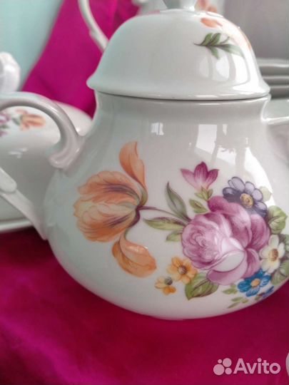 Сервиз чайный на 12 персон Кахла, гдр