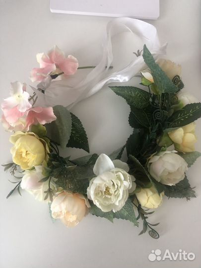 Цветочный венок на голову