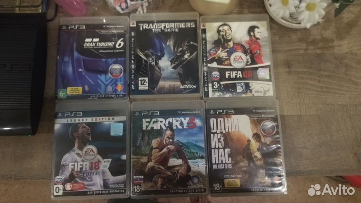 Sony PlayStation3 HEN 4.91 +6 дисков с играми