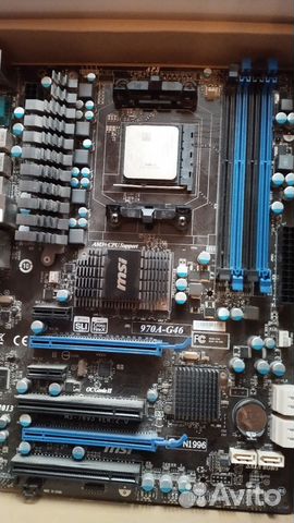 Материнская плата с процессором ам3 купить в Омске | Электроника | Авито