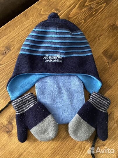 Шапка, шарф и варежки