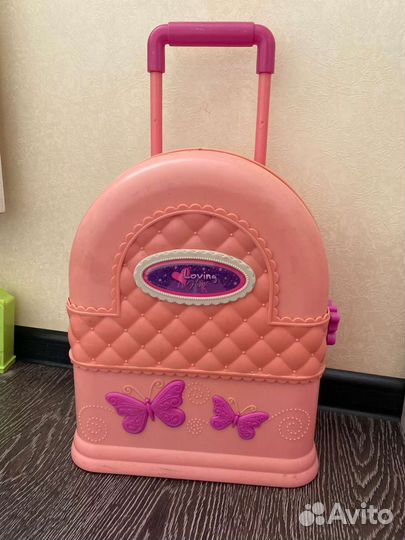 Детские игрушки бу дом для барби в чемоданчике