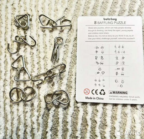 Набор головоломок металлический