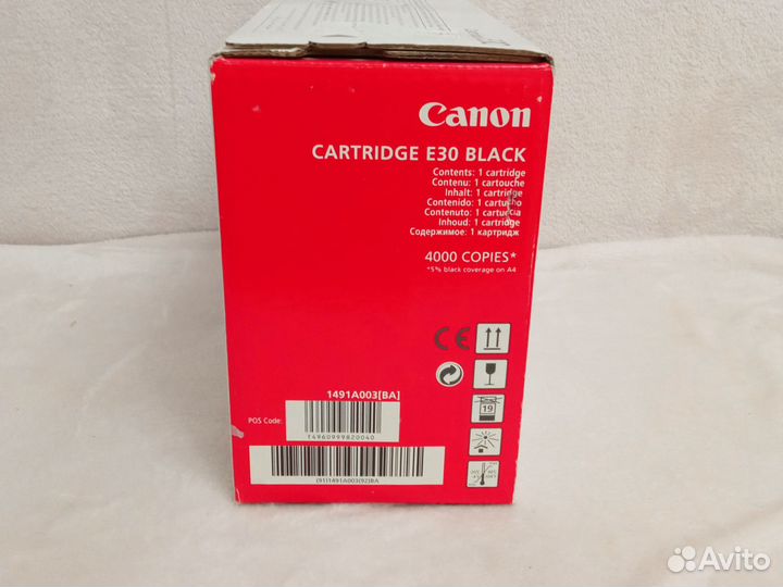 Картридж оригинальный Canon E30