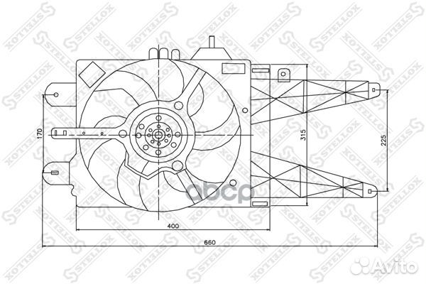 29-99311-SX вентилятор охлаждения Fiat Punto 1