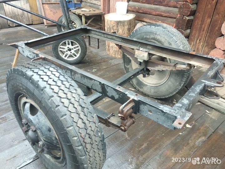 Прицеп (платформа) одноосный для трактора