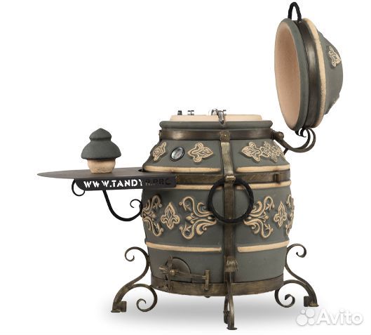 Эко Тандыр «Фирменный» Графит, откидная крышка