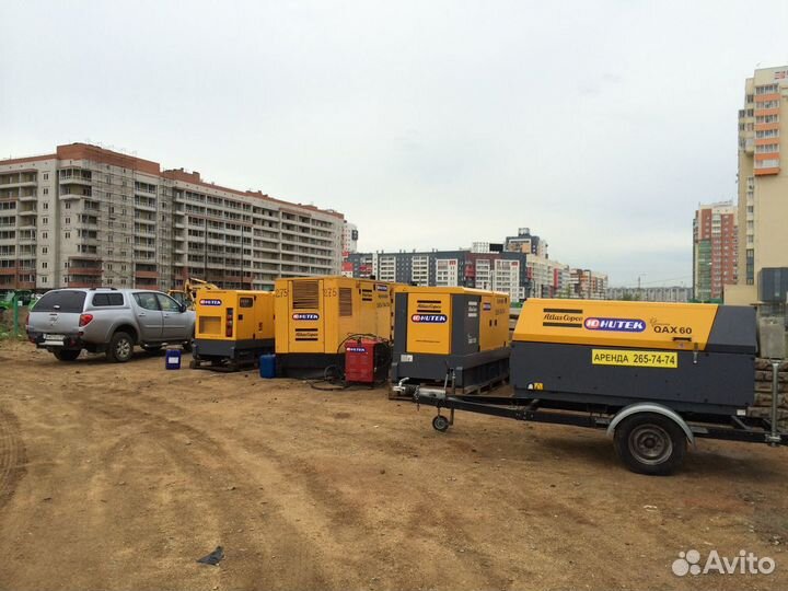 Аренда дизельного генератора Atlas Copco 80 кВт