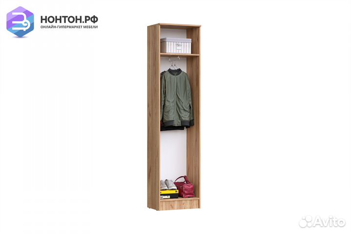 Шкаф Мартина платяной графит / дуб крафт