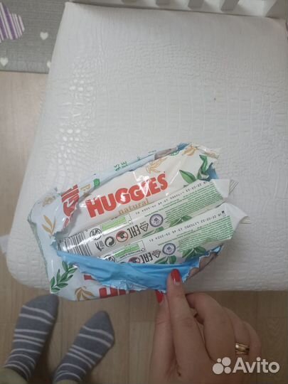 Влажные салфетки huggies