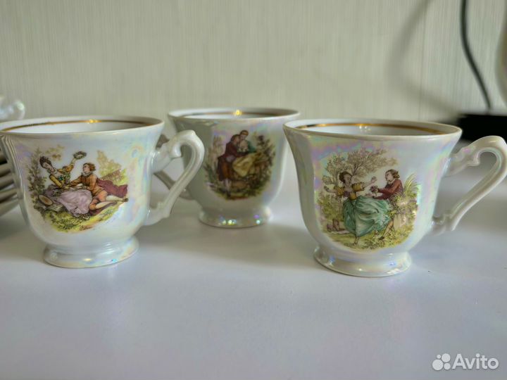 Кофейный сервиз Пастушка Свидание, фарфор
