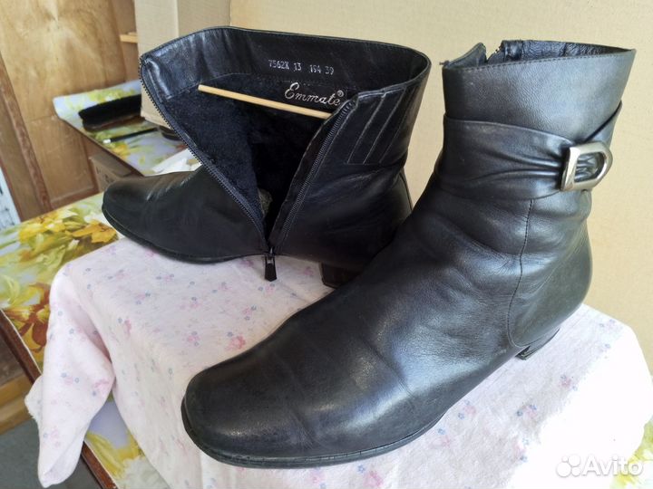 Сапоги женские натуральная кожа 39