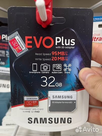 Карта памяти MicroSD 4 gb - 256 gb в ассортименте