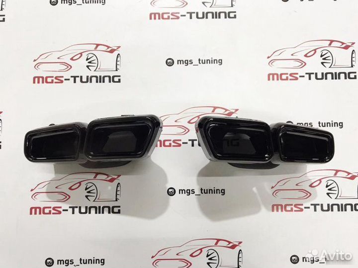 Насадки на выхлоп Mercedes 63 AMG Black W212