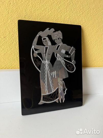 Панно антикварное ссср. Кавказский танец