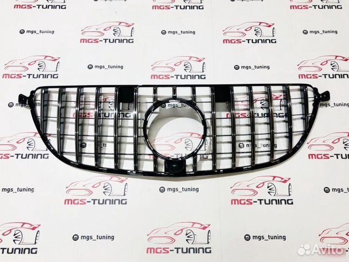 Решетка для оригинала GLE63 w166 GT style хром