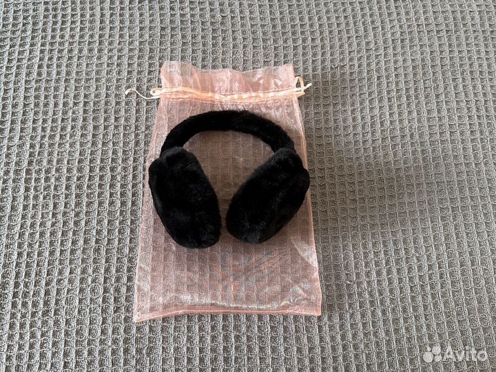 Наушники меховые утепленные новые розовые черные