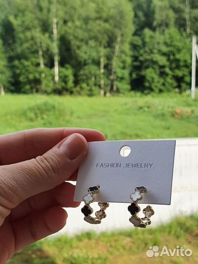 Серьги van cleef