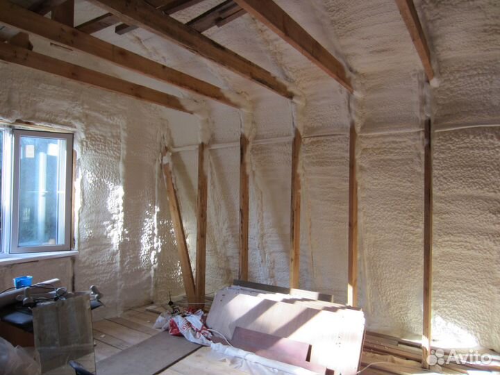 Утепление пенополиуретаном ангаров складов домов