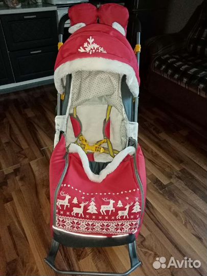 Детские санки коляска