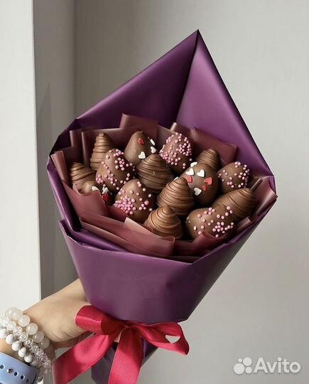 Съедобные букеты, букеты из клубники