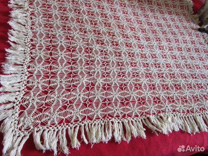 Скатерть ручная работа 110 х 90 см 50-е г.г