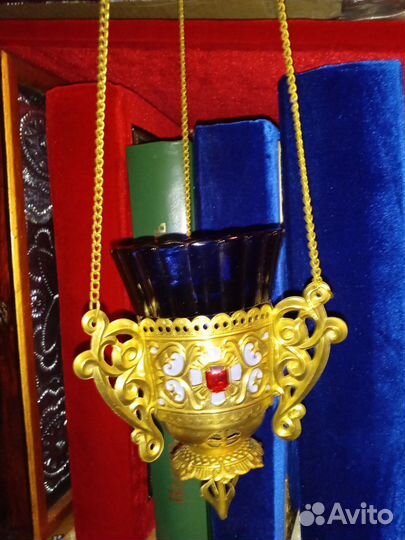 Лампада СССР латунь церковная утварь