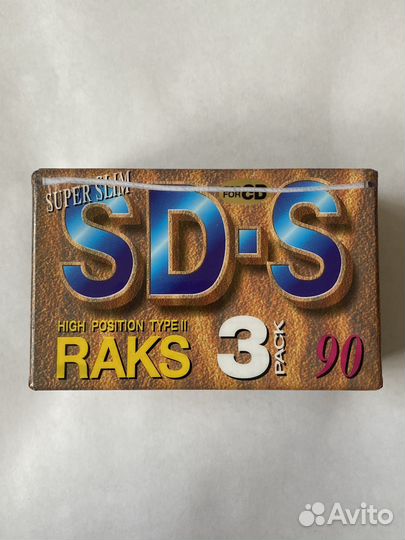 Аудиокассета raks pack 3 с повреждением