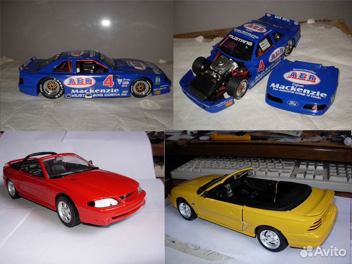 1/18 модели Ford Mustang Shelby Cobra Capri металл