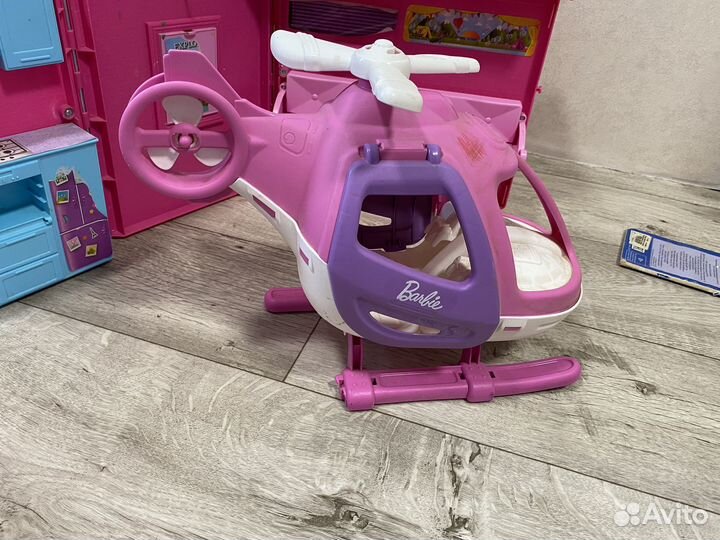 Дом на колесах для барби+вертолет
