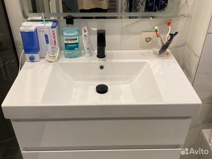 Раковина Керамамараци на тумбу 80см