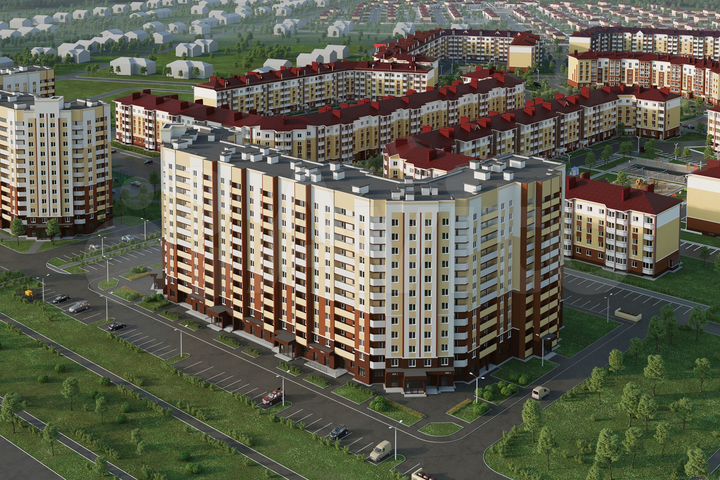 2-к. квартира, 54,8 м², 9/12 эт.
