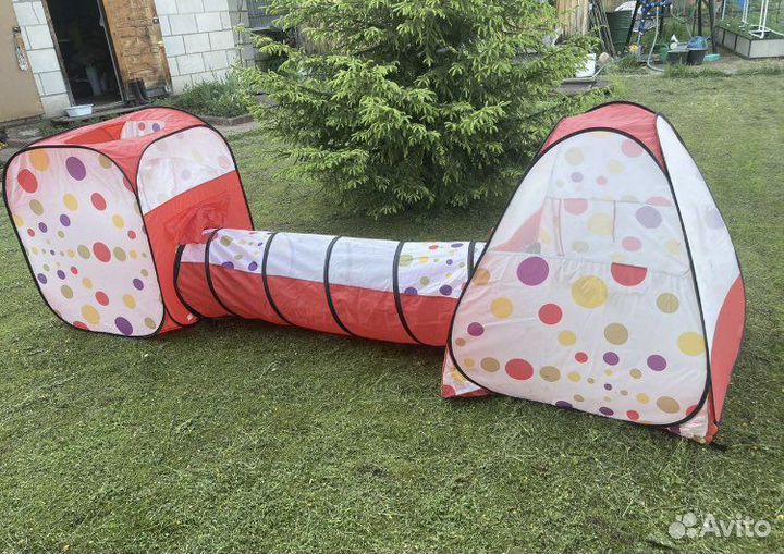 Игровой домик с тоннелем