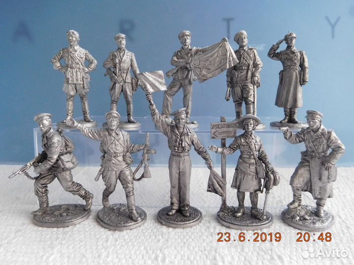 Воины СССР Россия вим олово 1/32 60 мм