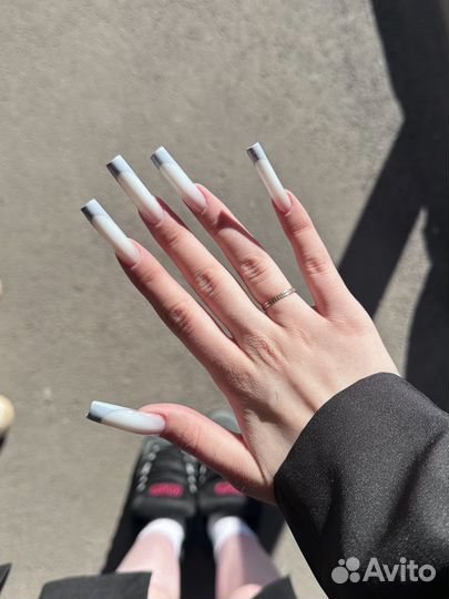 Маникюр с покрытием,наращивание