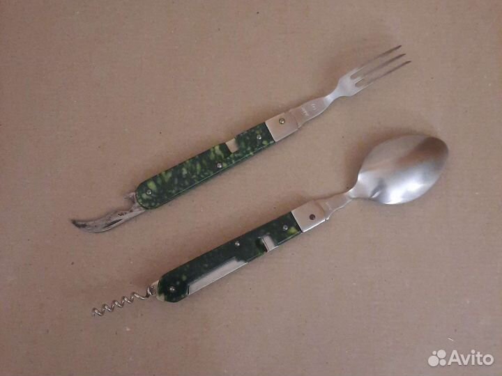 Складная ложка и вилка