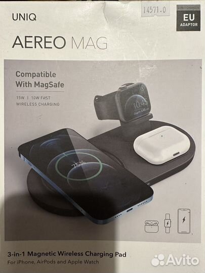 Зарядная станция Uniq Aereo Mag 3 в 1